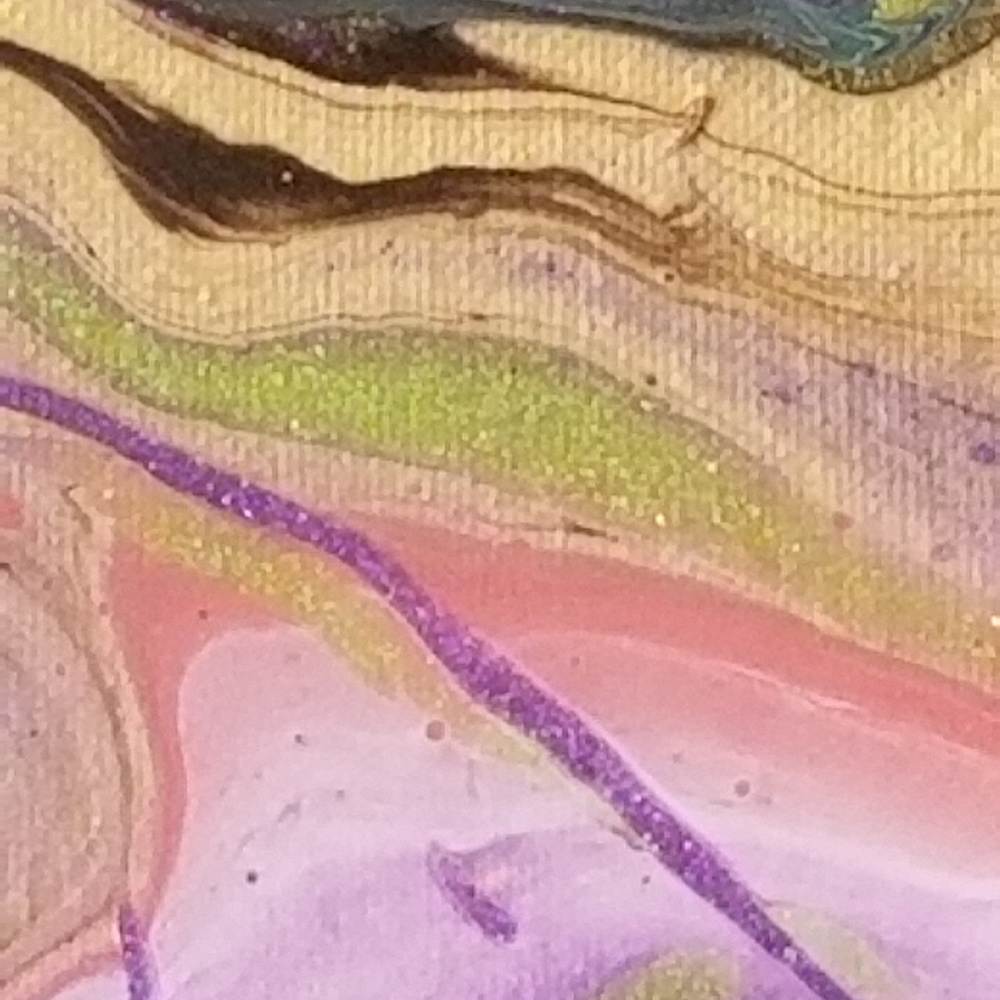 Original Painting 8x10 Acrylic Purple Black - Picture 4 of 8